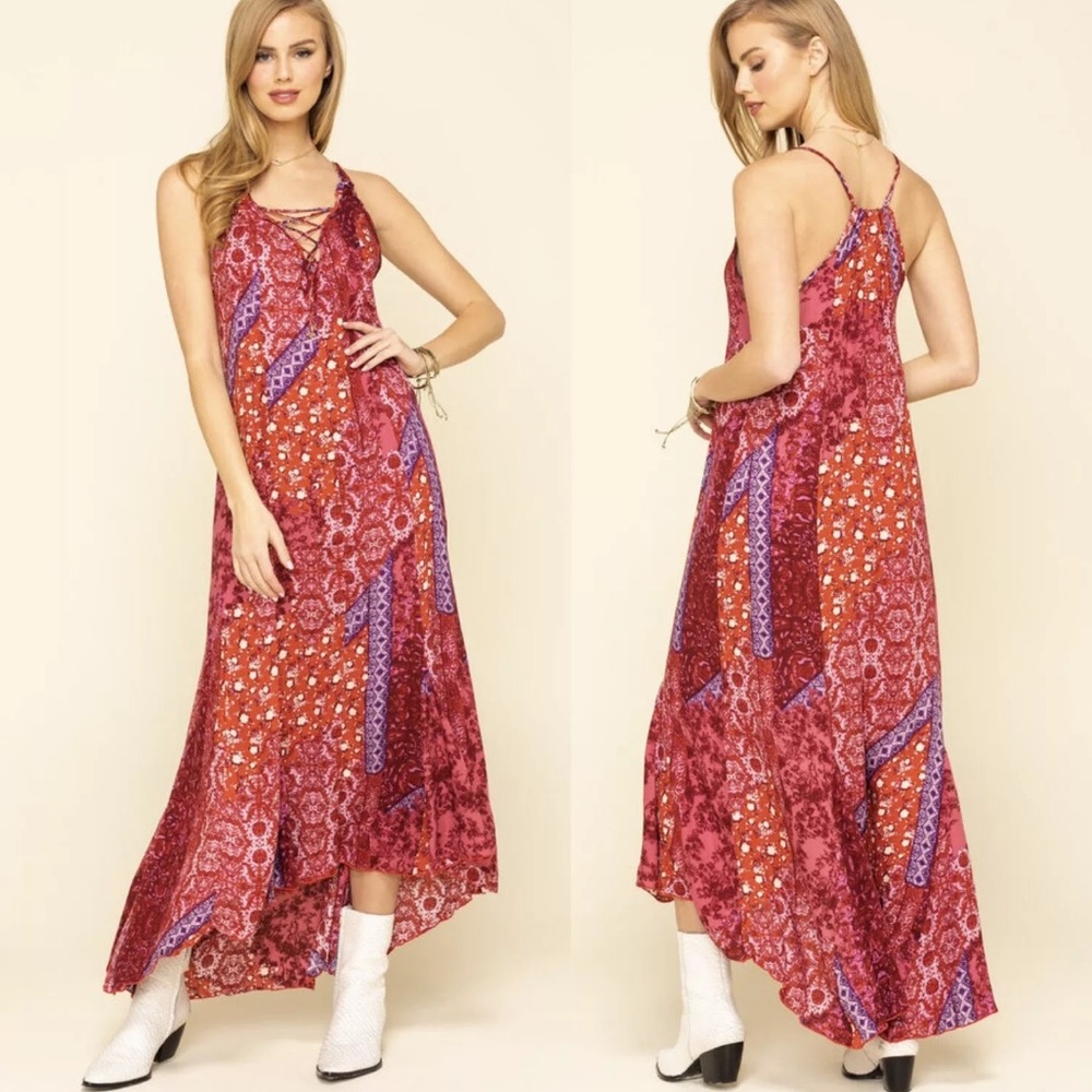 NWT FREE PEOPLE WORK OF ART MAXI DRESS